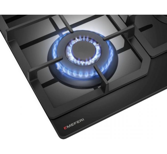 Варочная панель MEFERI MGH604BK GLASS COMFORT газовая