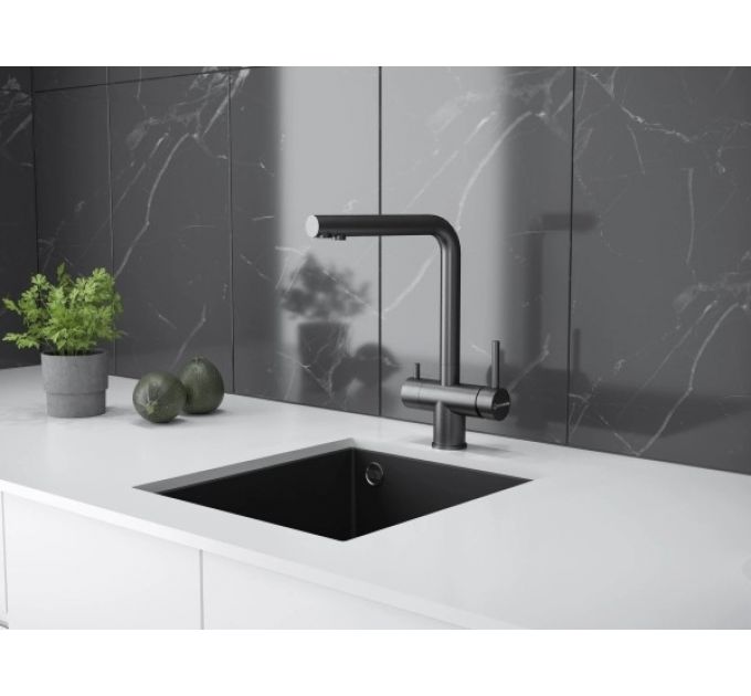 Смеситель Kuchenstern FOKUS-FS вороненая сталь