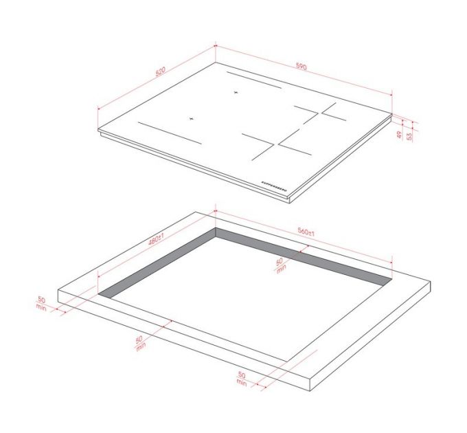 Варочная панель Kuppersberg ICI 616 индукционная