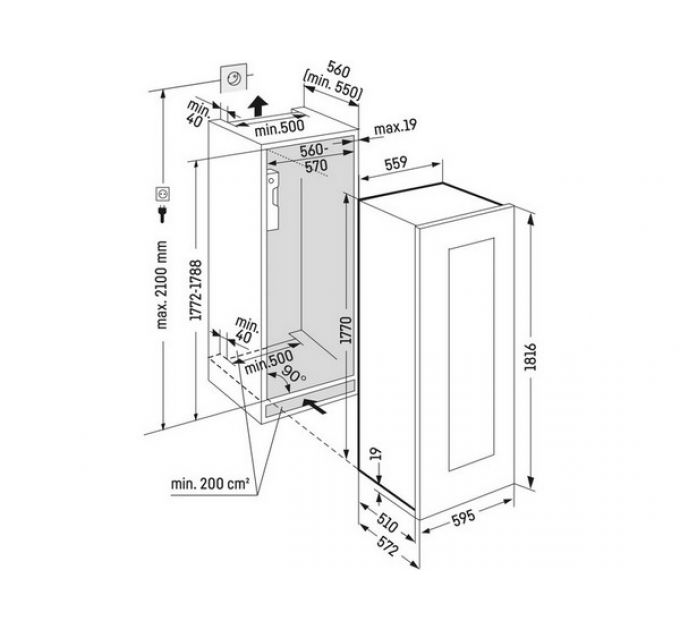 Винный шкаф Liebherr EWTgw 3583-26 001 Vinidor встраиваемый