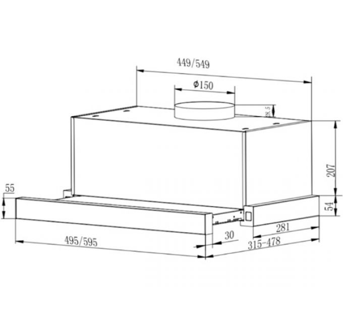 Вытяжка Franke TOUCH BK 50 (315.0702.967)