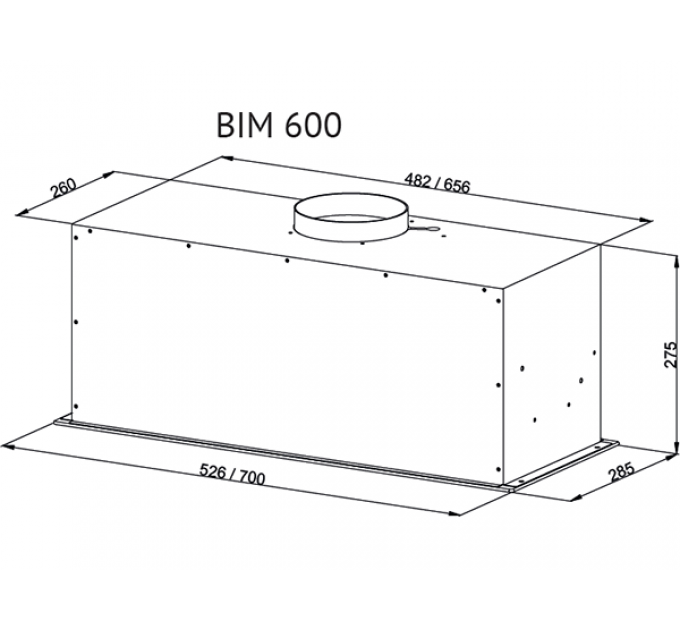Вытяжка Kuppersberg BIM 600 White