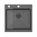 Мойка Paulmark Kroner-pro 51 PM705151-GM, воронёная сталь