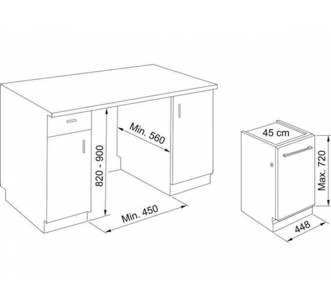 Посудомоечная машина Franke FDW 4510 E8P E (117.0616.305)