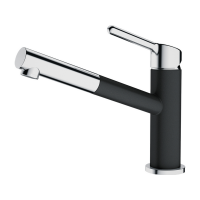 Смеситель Franke Orbit с выдвижным шлангом, хром/оникс (115.0623.057)