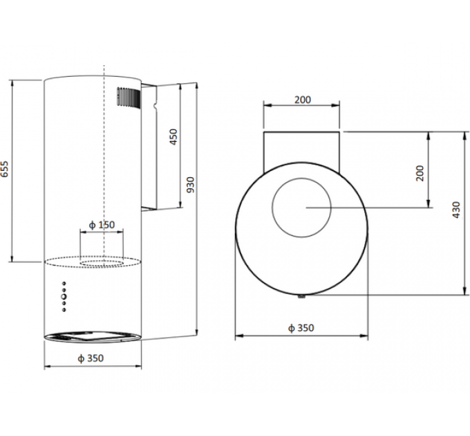 Вытяжка EXITEQ EX-1296 white