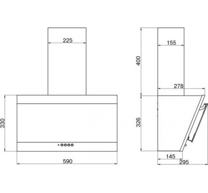 Вытяжка Elikor Титан 60П-430-К3Д белый/белый