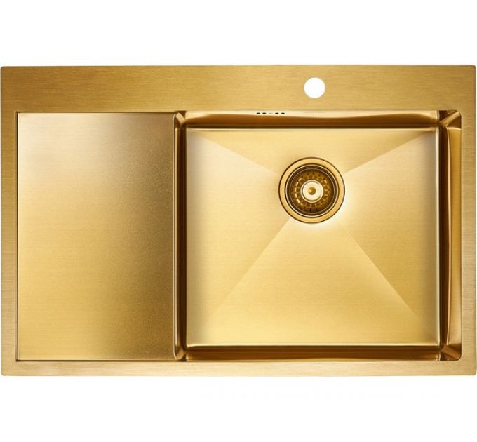 Мойка Paulmark Kroner 78F PM217851-BGR, брашированное золото