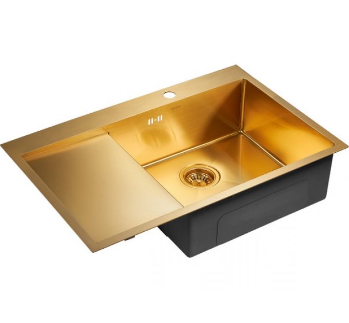 Мойка Paulmark Kroner 78F PM217851-BGR, брашированное золото