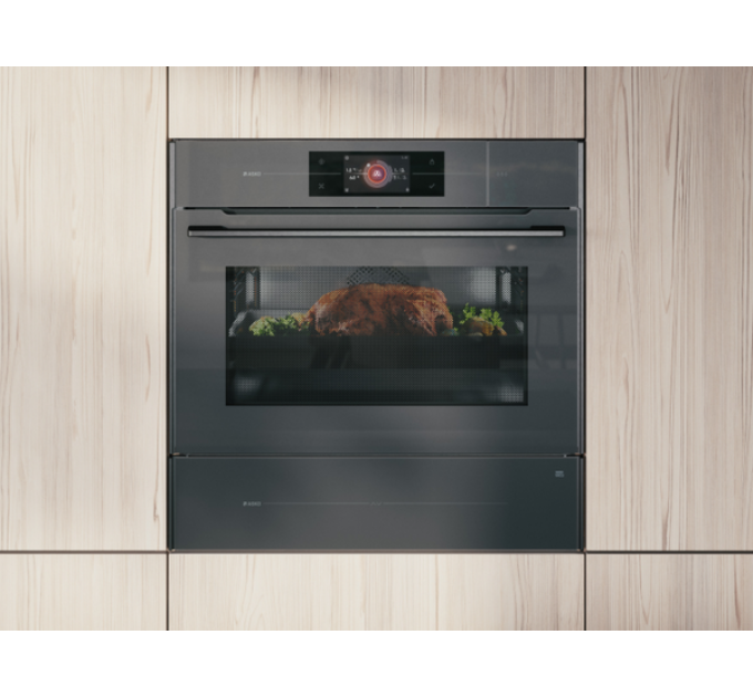 Духовой шкаф ASKO OCSM8478GG компактный с паром и СВЧ