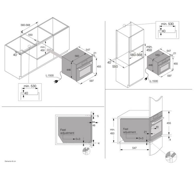 Духовой шкаф ASKO OCSM8478GG компактный с паром и СВЧ