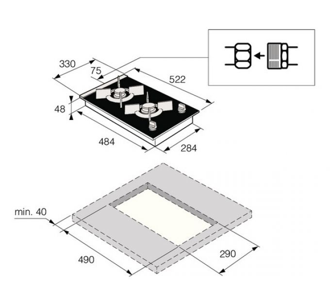 Варочная панель ASKO HG8320BGB1 газовая