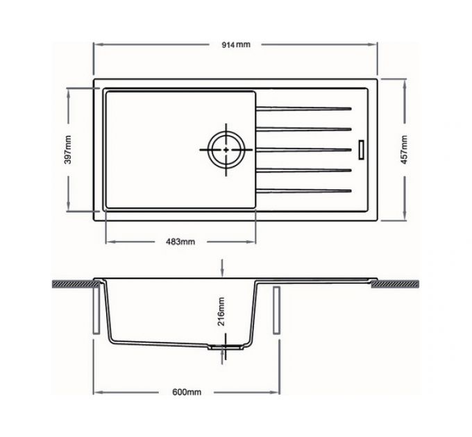 Мойка Longran Ultra ULS914.457 - 49 Сroma