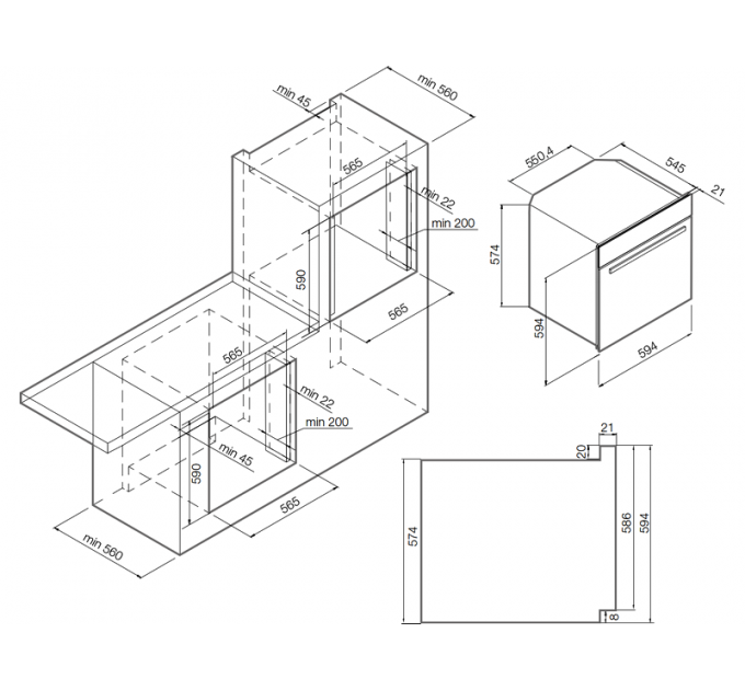 Духовой шкаф GRAUDE BE 60.3 O