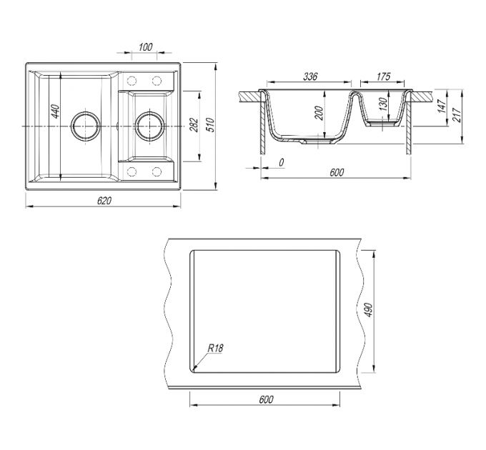 Мойка Dr.Gans АСТРА 620К везувий