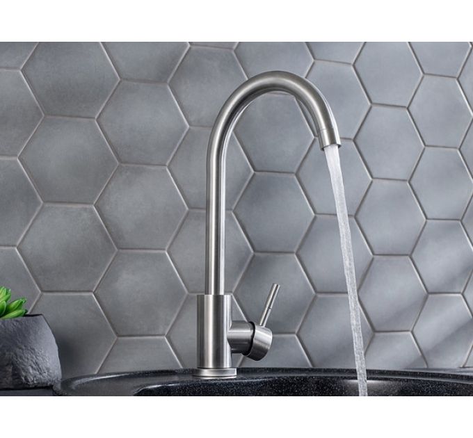 Смеситель Handmade SUS124-017F, нерж.сталь