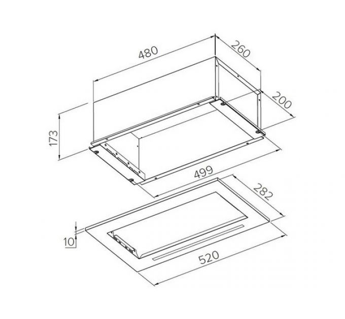 Вытяжка MEFERI SMARTBOX52BK POWER