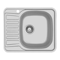 Мойка Ukinox Комфорт COM580.480 -GT6K 1R