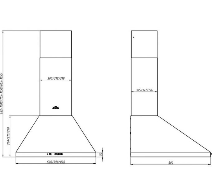 Вытяжка Elikor Вента 50Н-430-П3Л нерж