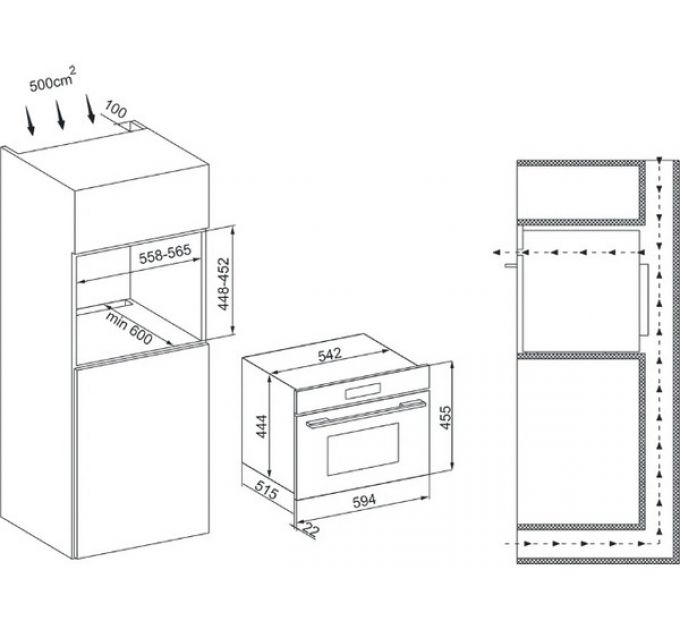 СВЧ - печь KRONA ONYX 45H mw BL/BL