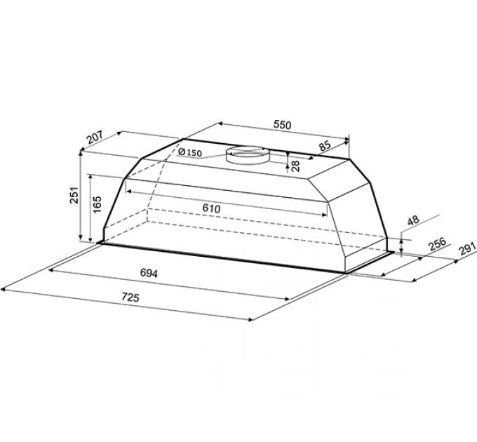 Вытяжка KRONA AMELI 900 white S