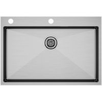 Мойка Paulmark Kroner-edge 75 PM777551-BS, брашированная нерж. сталь