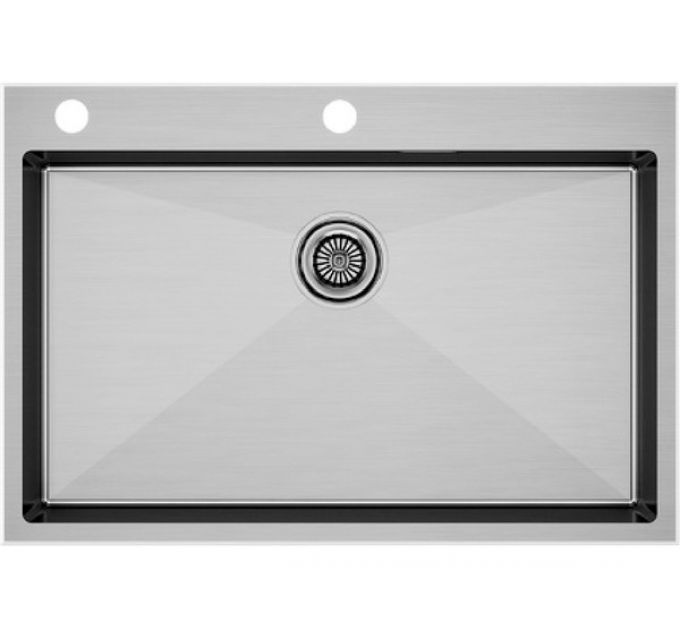 Мойка Paulmark Kroner-edge 75 PM777551-BS, брашированная нерж. сталь