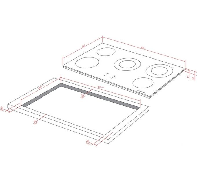 Варочная панель Kuppersberg ECS 902 электрическая