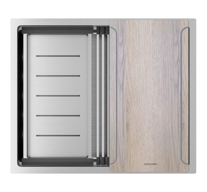 Мойка Paulmark Next-multi sink 54 uni PM785445-BS, брашированная нерж. сталь