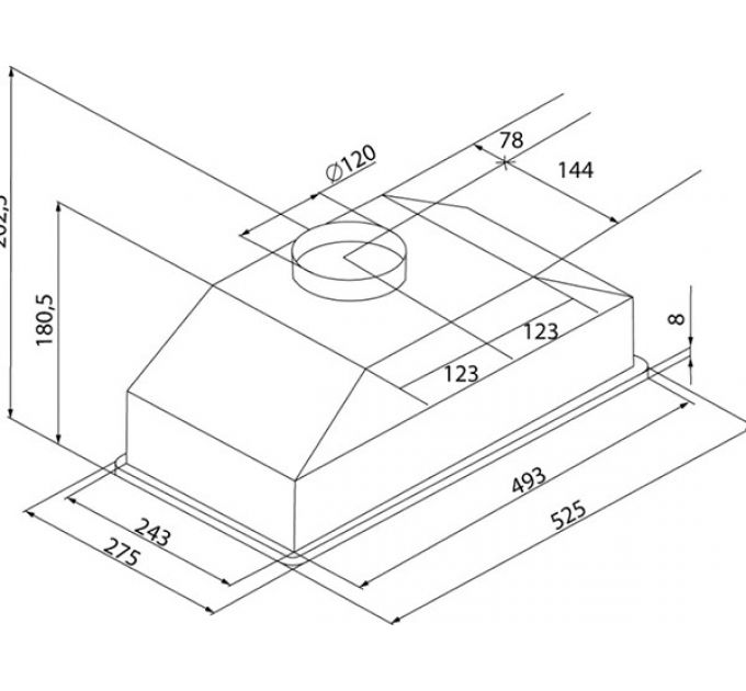 Вытяжка KRONA KATE 600 inox PB V2