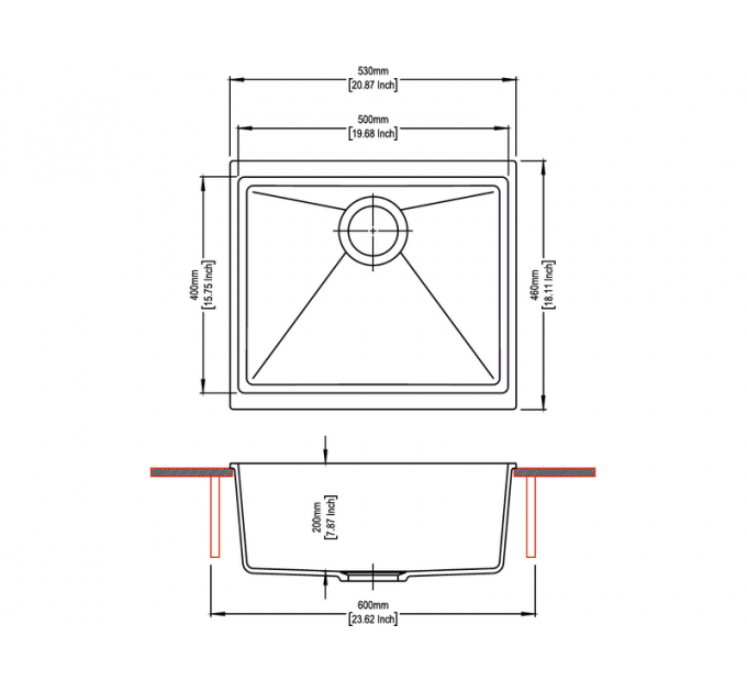 Мойка Longran Geos GES530.460 - 49 Croma