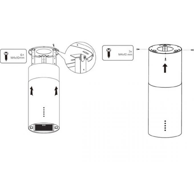 Вытяжка MEFERI TUBE35WH ISLA ULTRA