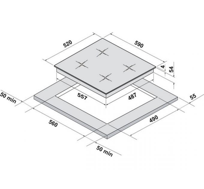 Варочная панель KRONA GENESIS 60 WH G2 индукционная