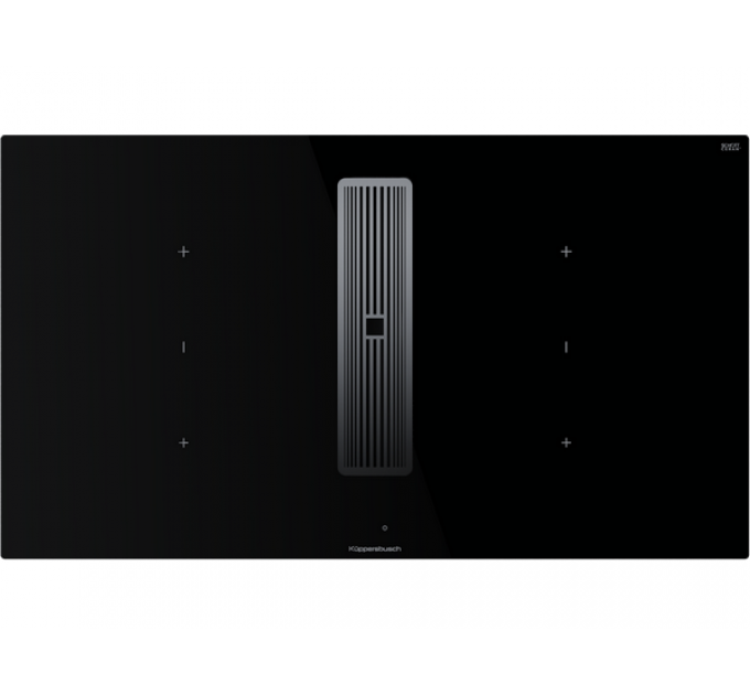 Варочная панель Kuppersbusch KMI 9350.0 SR Silver Chrome индукционная с вытяжкой