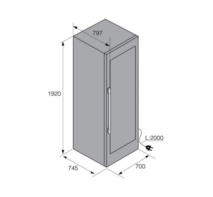 Винный шкаф ASKO WCN111942G