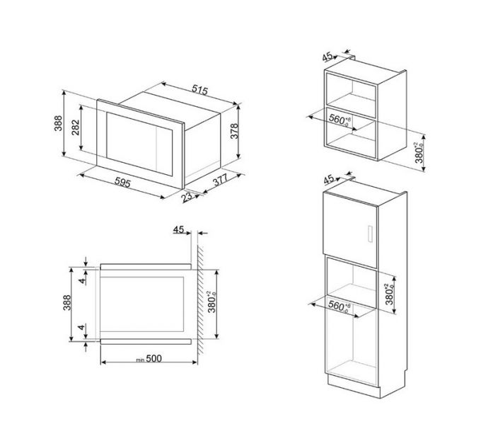 СВЧ - печь SMEG FMI325X
