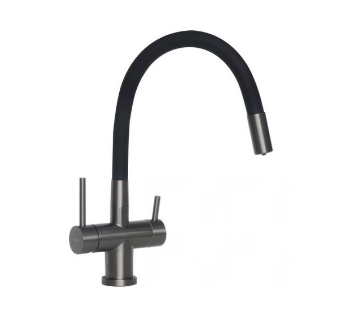 Смеситель Longran Techno LM2198 GunGrey/Black