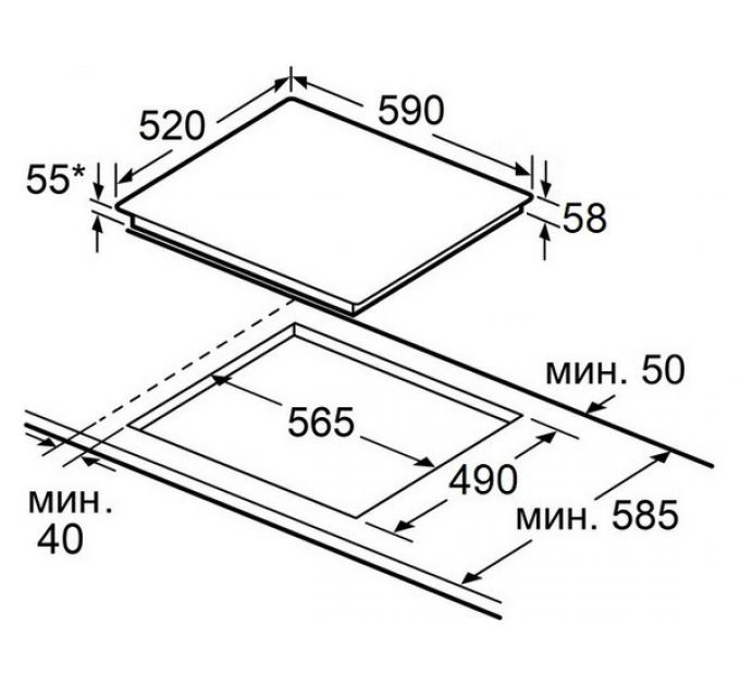 Варочная панель MAUNFELD AVI6044SSFBK индукционная