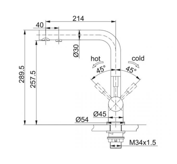 Смеситель Franke Atlas Clear Water, нерж. сталь (120.0179.978)