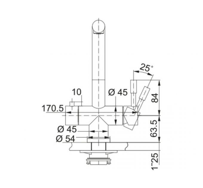 Смеситель Franke Atlas Clear Water, нерж. сталь (120.0179.978)