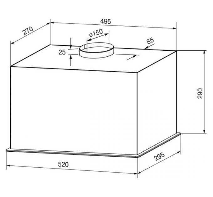 Вытяжка KRONA VENUS 600 black S