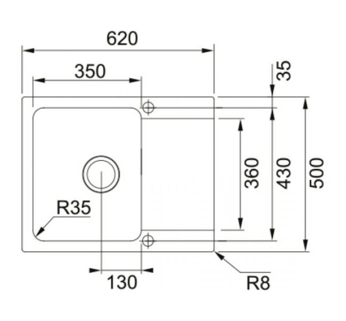 Мойка Franke OID 611-62, белый (114.0443.355)