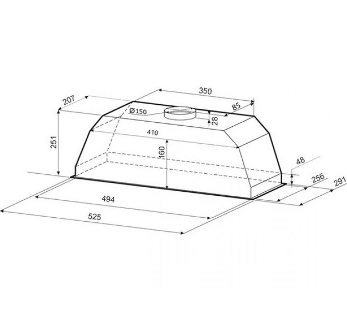 Вытяжка KRONA AMELI 600 black PB