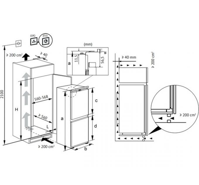 Холодильник Kuppersberg RBN 1964 встраиваемый