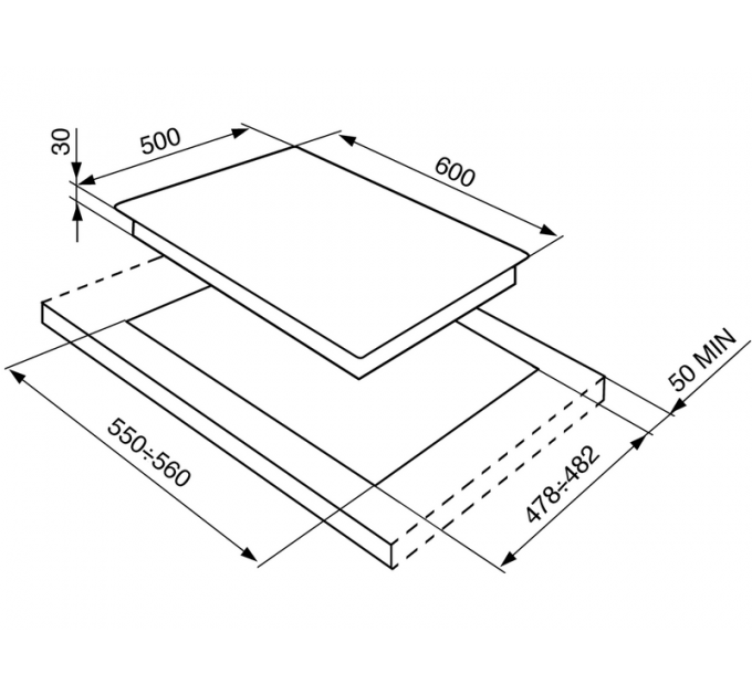 Варочная панель SMEG SPR864BGH газовая