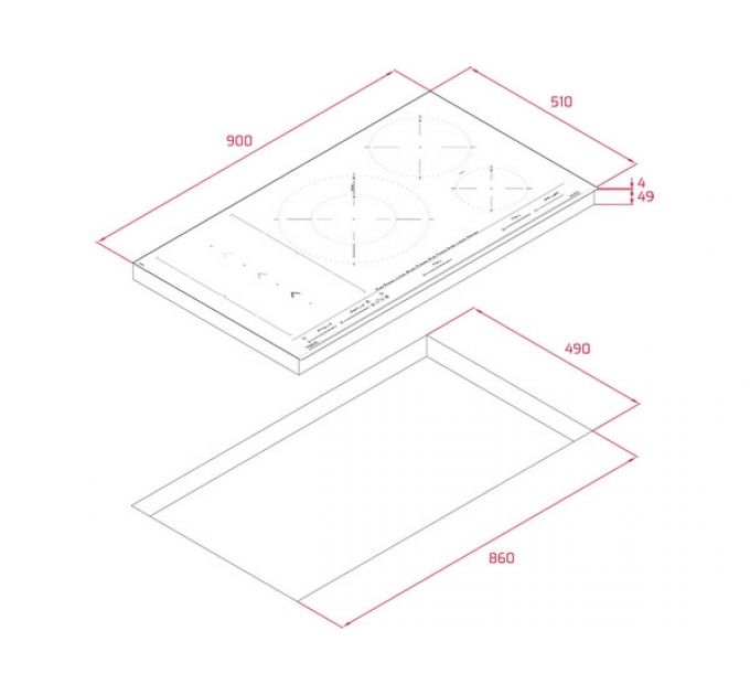 Варочная панель Teka IZS 97630 MST BLACK (112500034) индукционная
