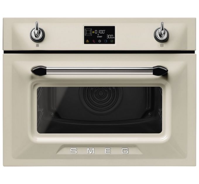 Духовой шкаф SMEG SO4902M1P компактный с СВЧ