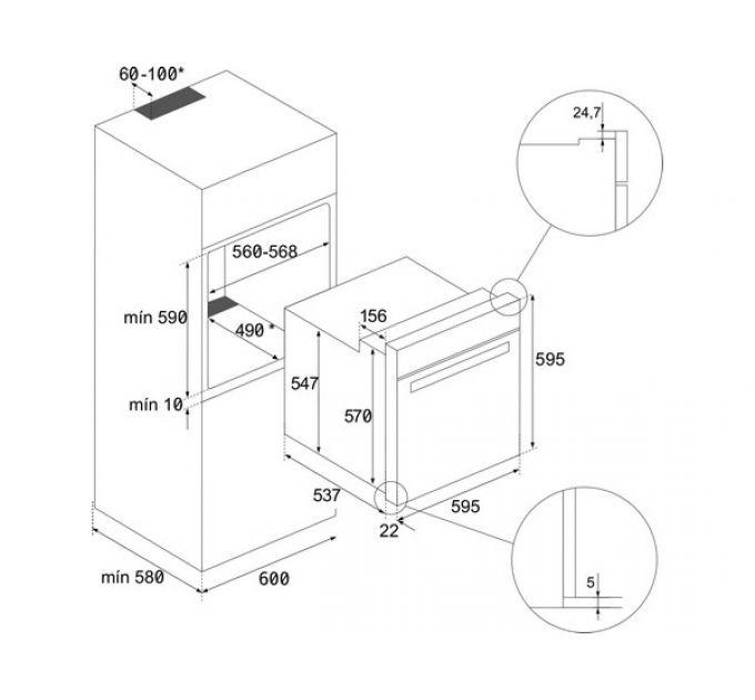 Духовой шкаф TEKA HLB 8400 STONE GREY (111000006)