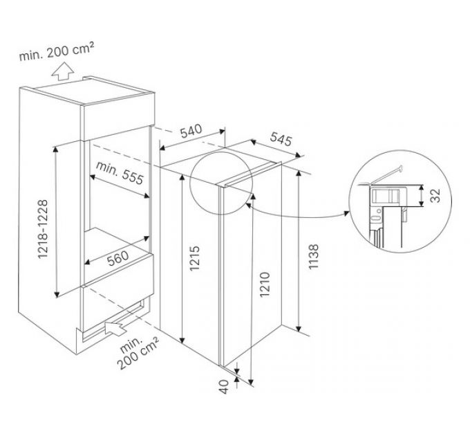 Холодильник Kuppersbusch FK 4545.1i встраиваемый
