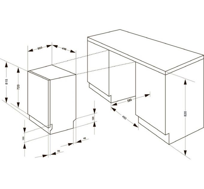 Посудомоечная машина MEFERI MDW4562 LIGHT